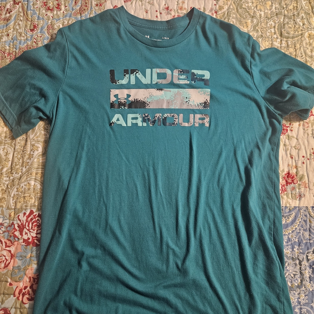 Under Armour Teal Short Sleeve Logo Tee